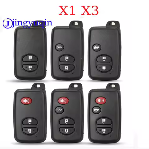 jingyuqin X1 X3 Replacement Remote 2/3/4 B Car Smart Key Case For Toyota Camry Key Cover FOB Shell B