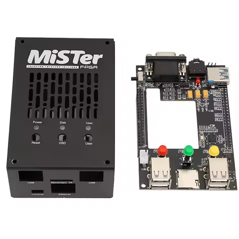 New Mister FPGA Retro Video Game Console Case and IO Board