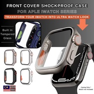 Tempered Glass Screen Protector Case for appl watch iwatch series 9 8 7 6 5 4 45mm 44mm 40mm 41mm Ca