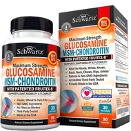 美國BioSchwartz 葡萄糖胺+軟骨素+MSM+薑黃素 90粒