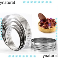 YNATURAL Cake Mold DIY French Dessert Mousse Stainless Steel Circle Mould