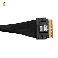 PCIE4.0x8 SFF8654 to SFF8654 Male to Male Data Cable Slimsas 8X SFF8654 X8 GEN4 Cable for GPU Graphi