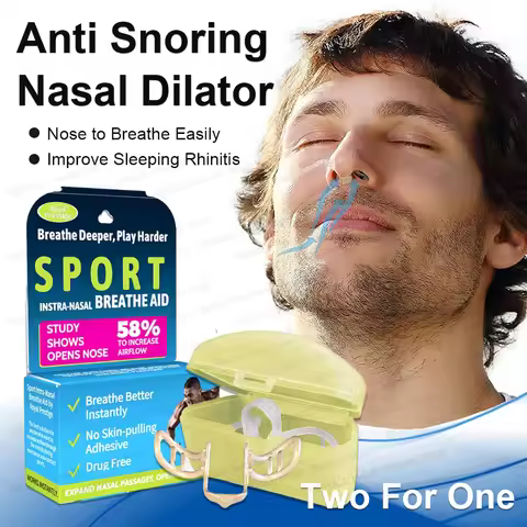 Nose Dilator Nasal Silicone Nose Clip Anti Snoring Easy Breath Preventing Snoring Help Breathe Snori