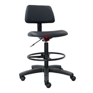 E435H High Typist Chair / Height Adjustable Drafting Chair / High Stool Seating / Office Furniture /