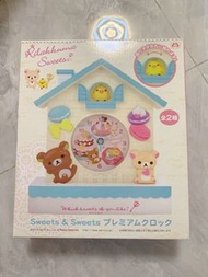日本直送正品 -  鬆弛熊卡通時鐘 - Rilakkuma - Sweets & Sweets Premium Clock