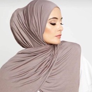 SHAWL COTTON JERSEY HIGH QUALITY SHAWL MALAS 1.8*0.7 METER JERSEY SEJUK SELESA STRETCHABLE PINLESS I