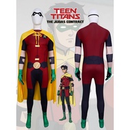 Teenager Titan Robin Robin cosplay Costume Batman Cloak Set Halloween Stage Performance Costume Y10.