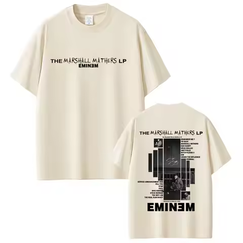 Rapper Eminem 2000 Album Graphic T-shirt Men Women Clothing Hip Hop Fashion Oversized T-shirts Men's