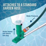Portable Pool Vacuum Jet Underwater Cleaner with Brush for Above Ground PoolSpasPonds & Fountains