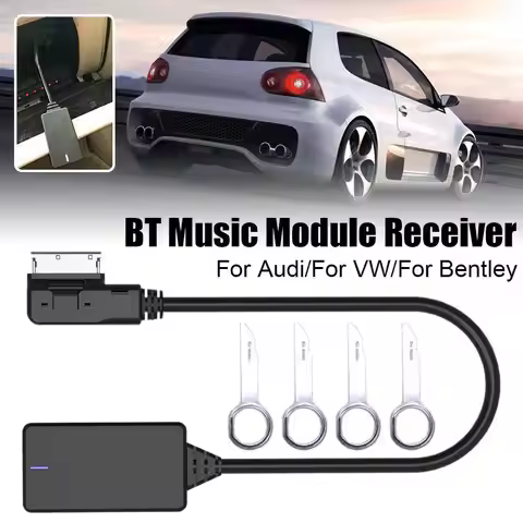 Bluetooth-Compatible Music Module Receiver AUX Audio Cable Adapter For Audi A3 A4 A5 Music Interface