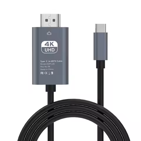 Type C To HDMI-Compatible Adapter Cable Type C To HD 30Hz 4k USB C Cable Extend Screen Laptop Projec