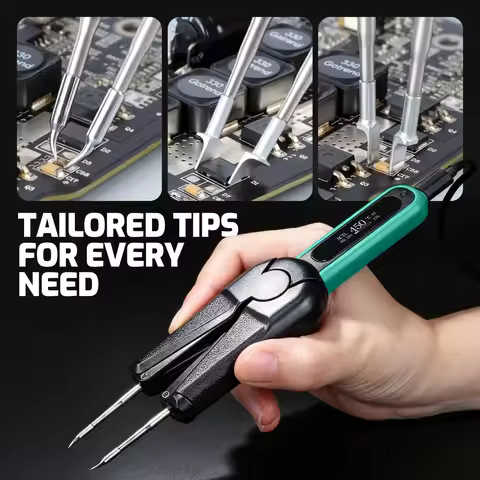 YIHUA 928D IX PRO 60W Soldering Tweezers 982 Pro C210 Dual Solder Iron Kit Precision Tweezers Solder