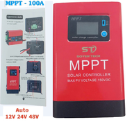 [Chính hãng] Bộ Điều Khiển Bộ Sạc Chạy Bằng Năng Lượng Mặt Trời MPPT 100A -12V/24V/48V -Mẫu mới ST Đ