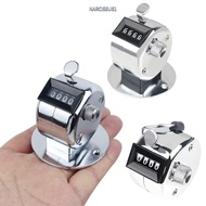 NARCISSUS13A0E Manual Counting Clicker, Metal Hand Held Mechanical Digital Counter, Durable Mini 4 D