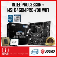 MSI B460M PRO-VDH WiFi B460 LGA1200 MOTHERBOARD + Intel 10TH GEN PENTIIUM / CORE I3 / I5 / I7 / I9 G