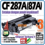 3x Compatible to HP CF287A 87A 287A LaserJet Pro M501dn M501n M506n M506x M506dn MFP M527C M527z M52