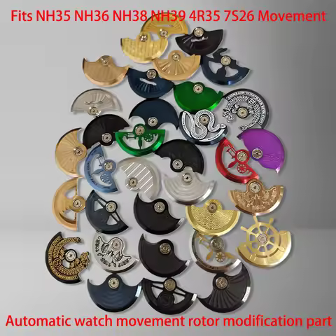 Mod NH35 NH36 Watch Movement Rotor Oscillating Weight Rotor Fits NH34 NH35 NH38 NH39 4R 6R Watch Mov