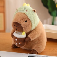 Capybara ของเล่นตุ๊กตาผ้ากำมะหยี่น่ารักของเล่นผู้ใหญ่เด็กตุ๊กตาตุ๊กตามือ2024ตรุษจีนของขวัญการตกแต่งในเทศกาลฤดูใบไม้ผลิ Cny