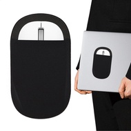 Mouse Holder for Laptop Universal Reusable Adhesive Mouse Pouch Elastic Mouse Holder for Wireless Mo