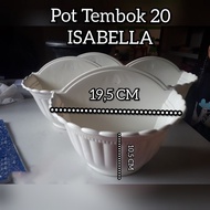 KLF - ISABELLA wall pot, SHALLOM brand, 20 cm 20 cm Wall Pot, BEAUTIFUL MOTIF WALL POT