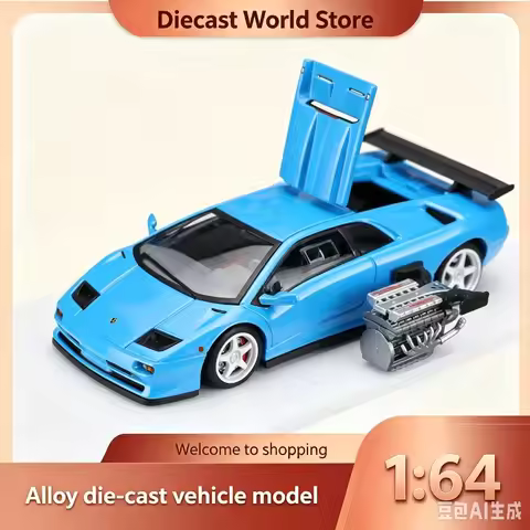 MT 1:64 Lamborghini Diablo SVR "Big Pineapple" HEC North Exhibition Alloy Open-Top Car Model