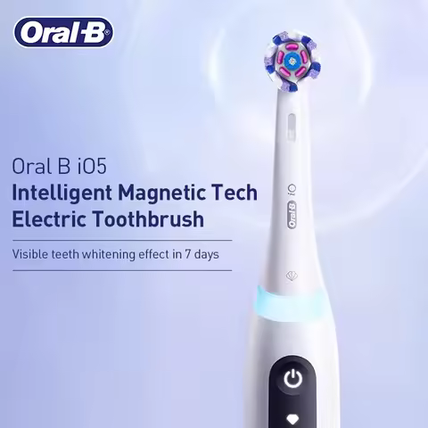 Oral B Electric Toothbrush IO5 Professional Whitening Tooth Brush 5Modes Intelligent Magnetic Tech P