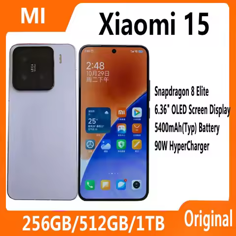 Original Xiaomi 15 Smartphone Snapdragon 8 Elite Leica 50MP OIS Camera 5400mAh Battery 90W Hyper Cha