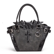 Gothic Lolita Y2K Style Bat and Cross Handbag