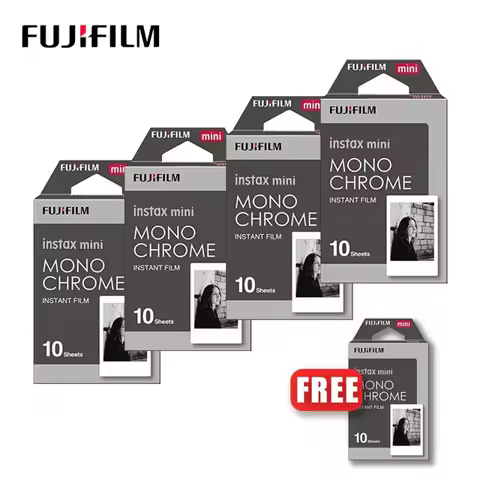 10-50 Sheets Classic Fujifilm Instax Mini 12 Film Monochrome For Mini 7s 7 40 50s 50i 90 25 dw Share