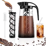 YURICK Cold Brew Coffee Maker, 70 oz (2100 ml) BPA Free Tritan Pitcher, Iced Coffee Maker and Tea Br