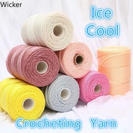 Light-weight Cool Yarn Fancy Icy Yarn for Hand Crocheting Hat Bag T-Shirt Hand Knitting Yarn for Han