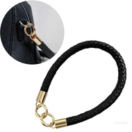 Crazy 2Pcs Round Braided Purse Handle Replacement Pair for DIY Bag Updates