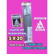 Opp Plastic 5x20 Jewelry - Opp Plastic 5 x 20 Stationery - Opp Plastic 5x20 Stickmie - Opp Plastic 5