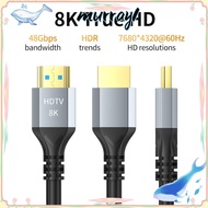 MURRAY1 Videos Cable, 48Gbps 4K@120Hz 8K@60Hz 8K HDMI 2.1 Cable, Durable EARC ARC HDCP Ultra High Speed HDR HDMI-Compatible Cable RTX Video Cable PC Laptop Projector HD TV PS5