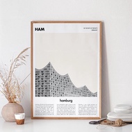 Bauhaus Archive Museum Print Minimalist Poster Travel Modern City Berlin Architectural Canvas Painti