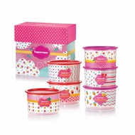 Tupperware Blushing Pink One Touch Gift Set (6x950ml)