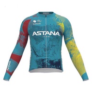 2025 Astana Team Edition Cycling Jersey Tour de France Cycling Jersey Mountain Road Bike Jersey Quic