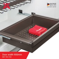 Hafele Build In Steel Sheet Basket For Wardrobe 30kg Load Capacity Full Extension  Self & Soft-Closi