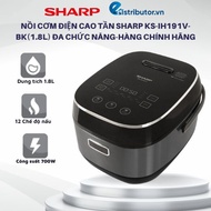 Nồi Cơm Điện cao tần Sharp KS-IH191V-BK(1.8L) Đa Chức Năng-Hàng Chính Hãng