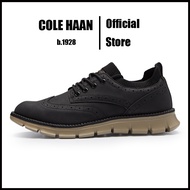 Cole Haan_ Men's 4.ZERØGRAND Wingtip Oxford รองเท้าผ้าใบ (Large size: eu40-48）ป้องกันการลื่นไถลดูดซั