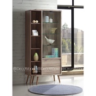 Display Cabinet + Glass / Hall Cabinet / Divider / Book Cabinet / File Cabinet L900 X W400 X H1900 M