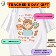 Teachers Day Gift Set Customised Tshirt 100% Cotton | teacher day gifts ideas | teacher gift