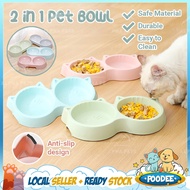 POODEE Pets Malaysia Eco PP Pet Double Food Feeder Bowl Bekas Makanan Air Kucing Haiwan