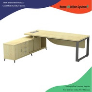 7 Feet Office Manager Table Director Table (2160 X 900 X 1800 X 2000 X H 766) - Home & Office System