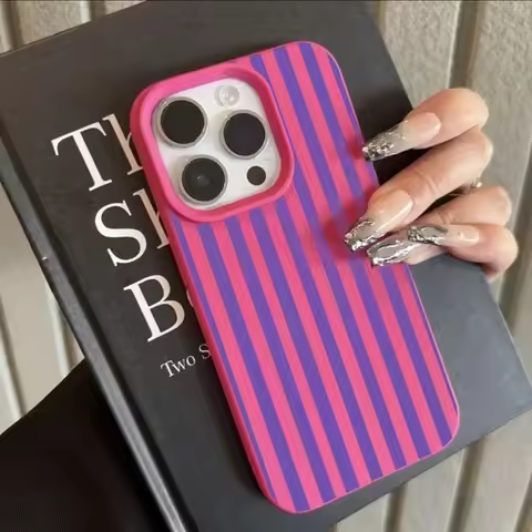 Minimalist Colorful Striped Lichee leather pattern Phone Case For Redmi A5 A3 A1 14C 13 12 12C 10 9 
