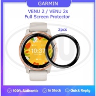 &lt; 2pcs &gt; Garmin Venu 2 / Venu 2S 3D Full Cover Screen Protector - Full Screen