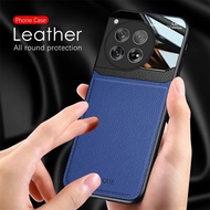 For OnePlus 12 Phone Case Soft Luxury leather Shell for OnePlus 11 11R 10T Camera Lens Protect Shockproof Back Cover
