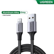 UGREEN MFi 2.4A  USB A Fast Charging Cable Nylon Type compatible for 14/13/12/11Plus Pro Max