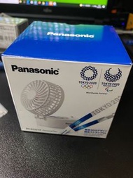 全新Panasonic Tokyo 2020奧運USB風扇電池兩用座枱掛頸OK