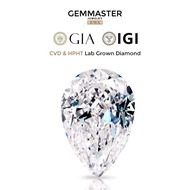 Pear Lab Grown Diamond With GIA or IGI certificate CVD HPHT Loose Lab Diamond Wholesale D E F G VVS 